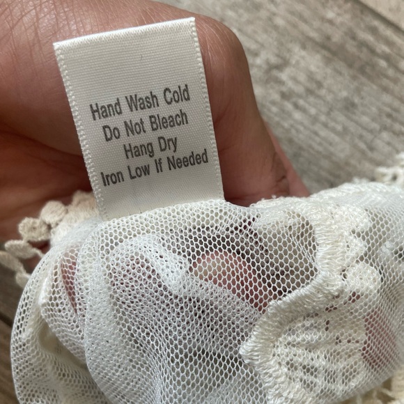 Lace and sheer tank top festival concert beach Sz L - Picture 5 of 6